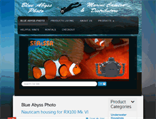Tablet Screenshot of blueabyssphoto.com